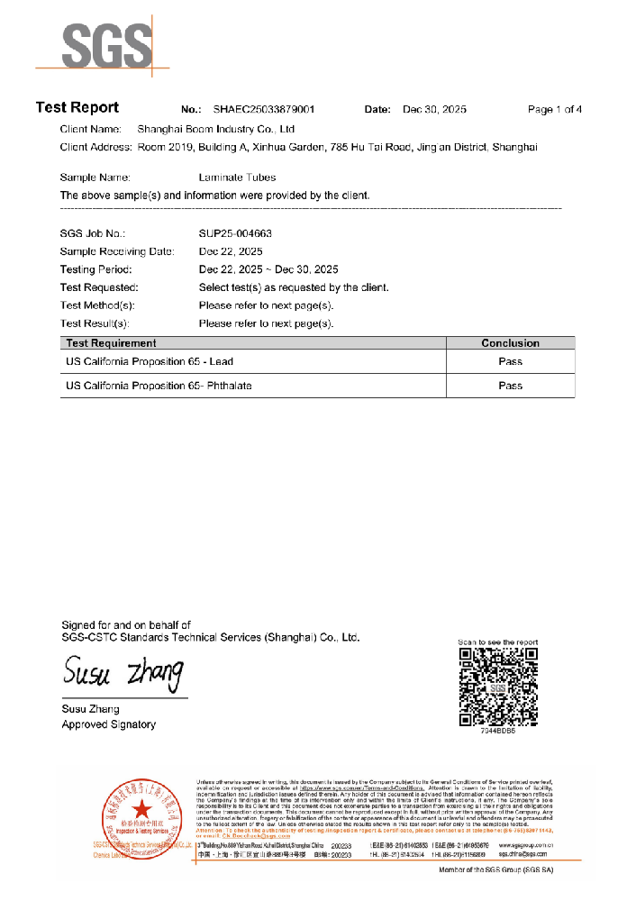 California 65 Testing Standard