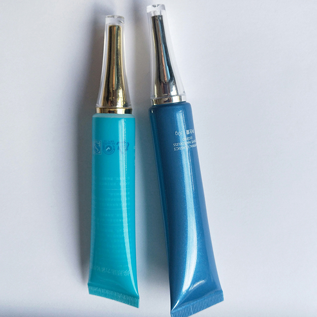 19 Pipe diameter colored pearlescent tube offset printing + silk screen printing with electroplated acrylic horn cover-1