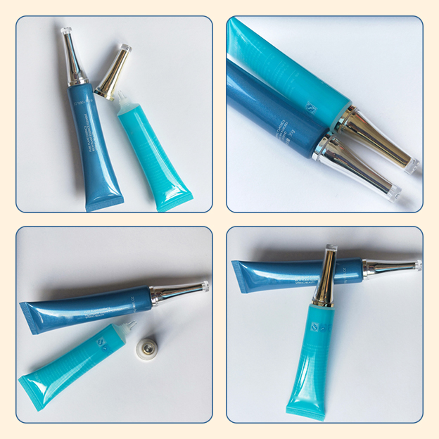 19 Pipe diameter colored pearlescent tube offset printing + silk screen printing with electroplated acrylic horn cover-1