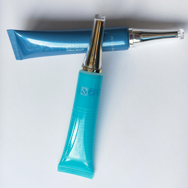 19 Pipe diameter colored pearlescent tube offset printing + silk screen printing with electroplated acrylic horn cover-1