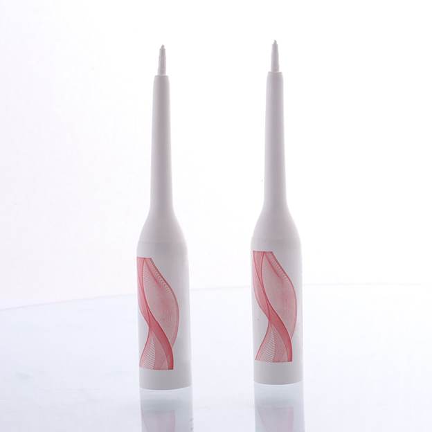 19 Pipe diameter long pointed rounded corner shoulder stamping + hot stamping with easy folding head ultra-fine cap-1