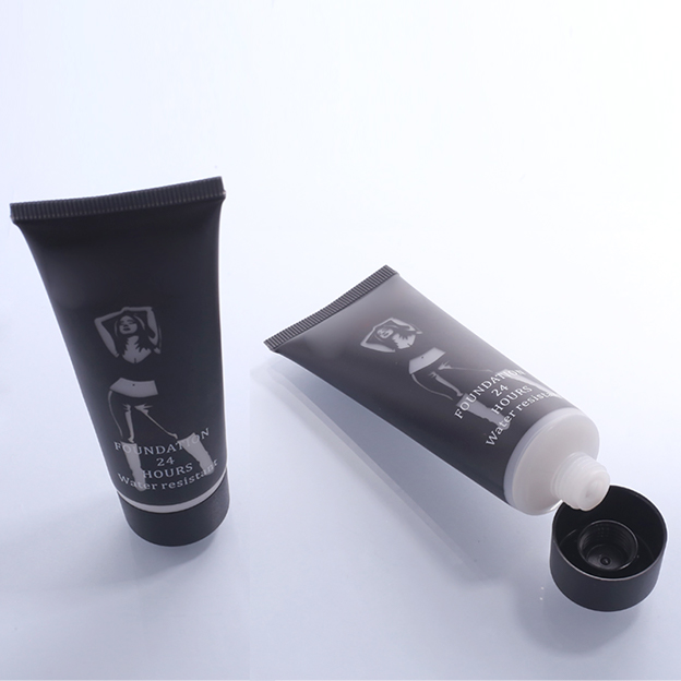 30 Tube diameter transparent tube silk screen + hot stamping black frosted cap-1