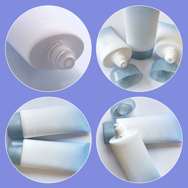 40 Pipe diameter elliptical tube offset printing + hot stamping gradient color with semi-transparent color matching screw cap-1