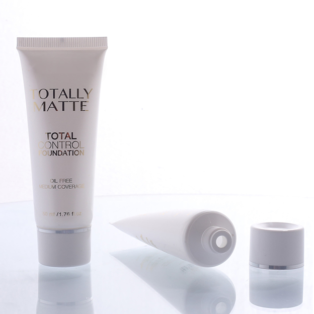 White pearlescent tube 30 tube diameter hot stamping with hot silver edge screw cap-1