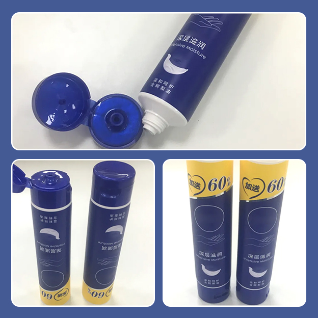 35 Pipe diameter laminated tube PBL offset hand cream silver stamping process with flip cover 120g