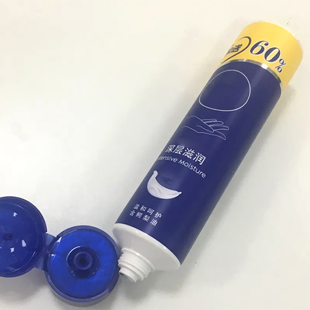 35 Pipe diameter laminated tube PBL offset hand cream silver stamping process with flip cover 120g