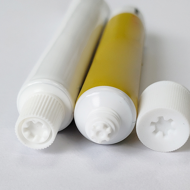 19 Pipe diameter aluminum-plastic composite pipe offset printing process antibacterial green plum blossom shoulder tubes filling 20g