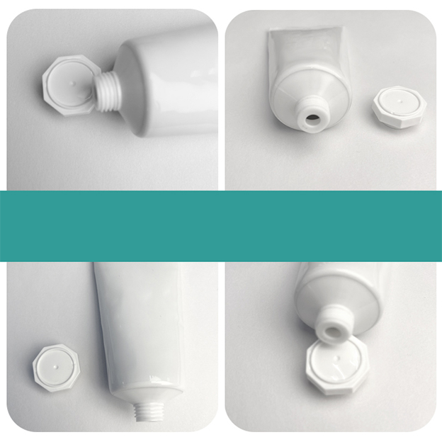 35 Tube diameter aluminum-plastic composite tubes with offset printing + varnish with white octagonal cap 40ml hand cream shower gel tube
