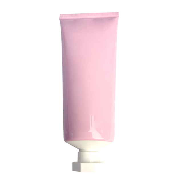 36 Pipe diameter aluminum plastic composite tubes with offset printing + silver stamping + gloss oil with octagonal cap 75ml facial cleanser tubes