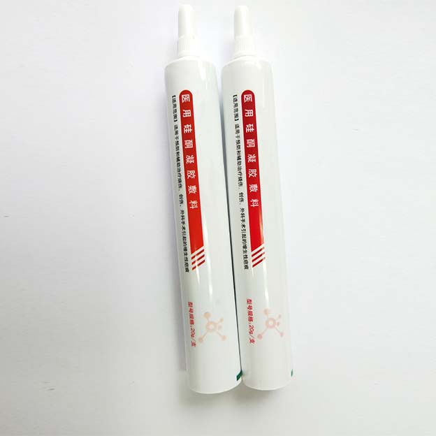 D19 270um white sheet offset varnish long mouth opening tube shoulder mating head cap-1