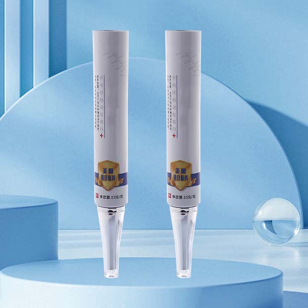 D22 270um pointed mouth + inner stopper offset printing with acrylic electroplated silver horn cover-1