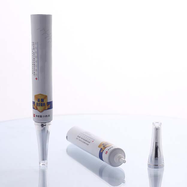 D22 270um pointed mouth + inner stopper offset printing with acrylic electroplated silver horn cover-1