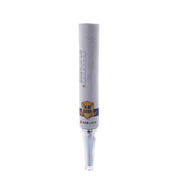 D22 270um pointed mouth + inner stopper offset printing with acrylic electroplated silver horn cover-1