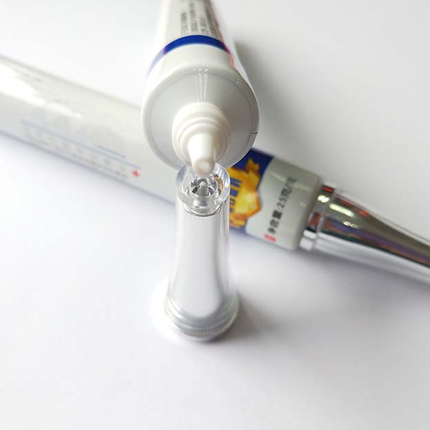 D22 270um pointed mouth + inner stopper offset printing with acrylic electroplated silver horn cover-1