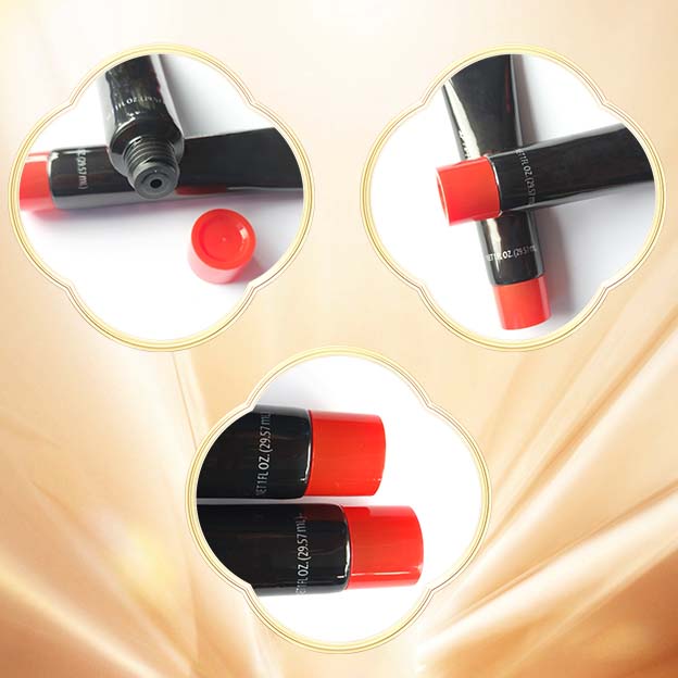 D22 270um silver sheet offset printing + aluminum leakage process small discharge port with red glossy surface screw cap-1
