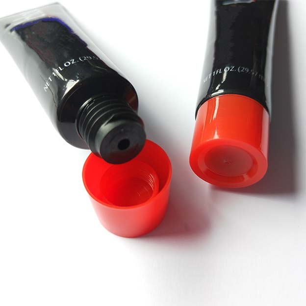 D22 270um silver sheet offset printing + aluminum leakage process small discharge port with red glossy surface screw cap-1