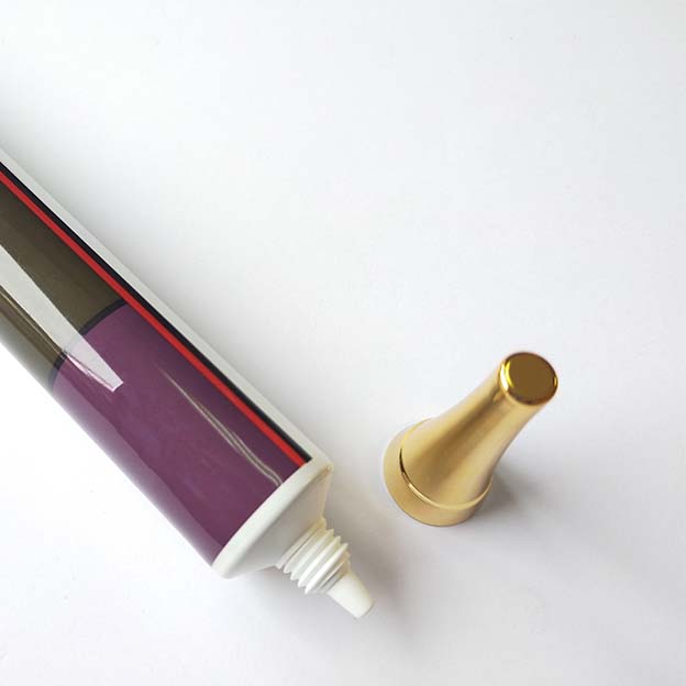 D25 250um white sheet integrated pointed mouth, offset printing distribution gold-plated horn cover-1