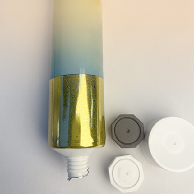 35 Tube diameter aluminum-plastic composite tubes high gloss 300 sheet offset printing + gloss oil with octagonal cap or glossy screw cap 100g suitable for toothpaste tube