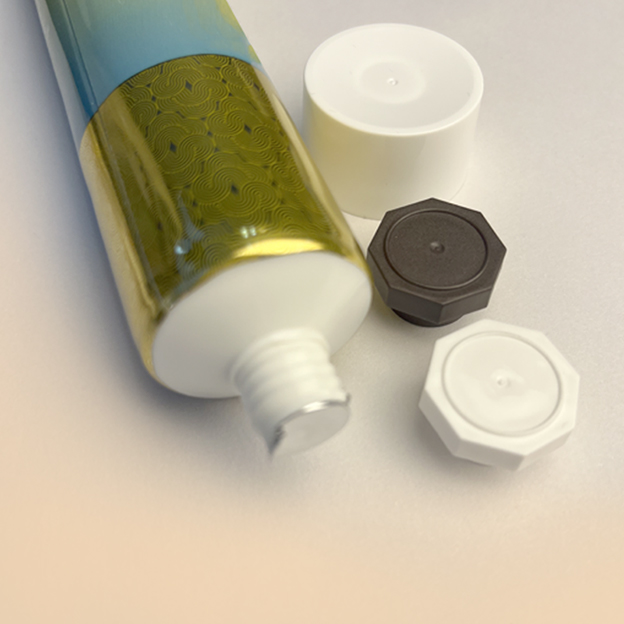35 Tube diameter aluminum-plastic composite tubes high gloss 300 sheet offset printing + gloss oil with octagonal cap or glossy screw cap 100g suitable for toothpaste tube