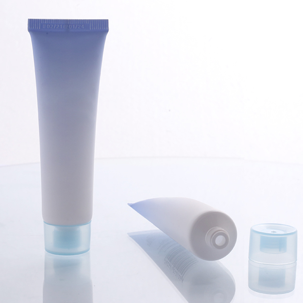 25 Tube offset printing + hot stamping + gradient color with semi-transparent colored cap-1