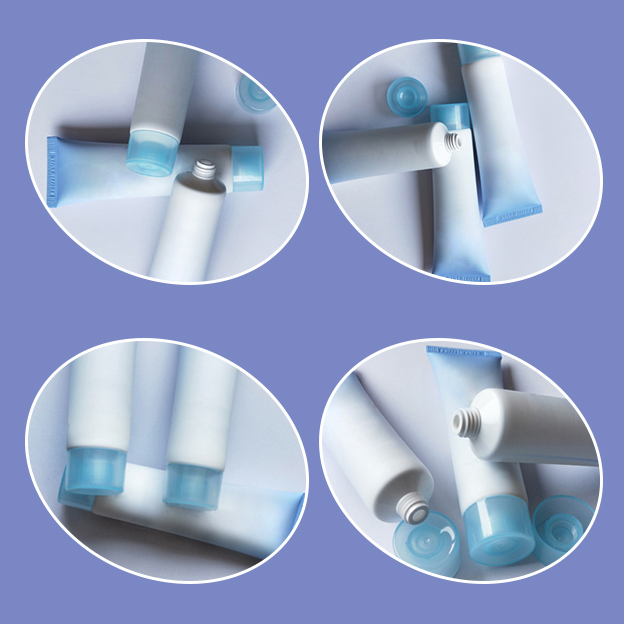 25 Tube offset printing + hot stamping + gradient color with semi-transparent colored cap-1