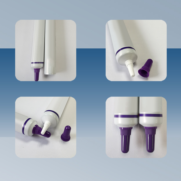 2 aluminum-plastic material 19 pipe diameter pointed tip 20g pointed cap with offset printing and silver stamping process