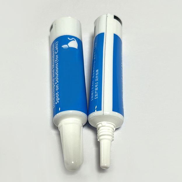 12.7 mm diameter 250 white sheet material tapered aluminum-plastic composite soft tube offset printing with triangular cap