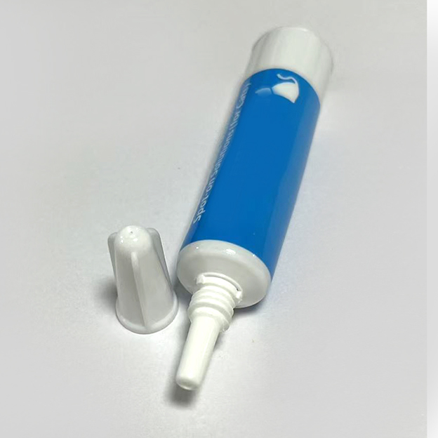 12.7 mm diameter 250 white sheet material tapered aluminum-plastic composite soft tube offset printing with triangular cap